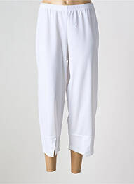 Pantalon 7/8 stretch taille normale blanc G!OZE femme