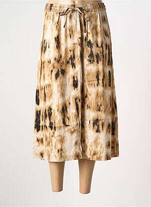 Jupe longue imprimé fantaisie beige CREAM femme