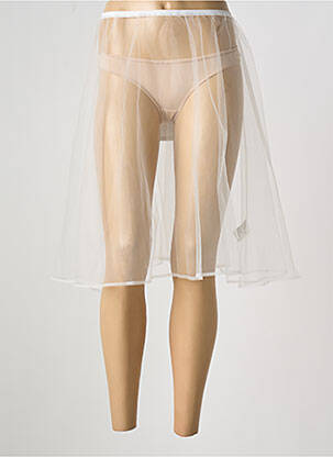 Jupon /Fond de robe blanc MYRINE pour femme