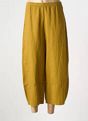 Pantalon 7/8 jaune G!OZE pour femme seconde vue