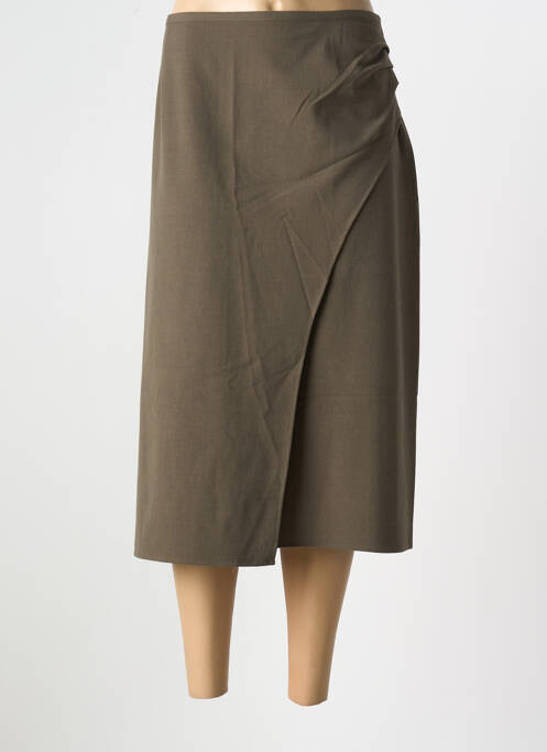 Jupe mi-longue vert CREAM pour femme