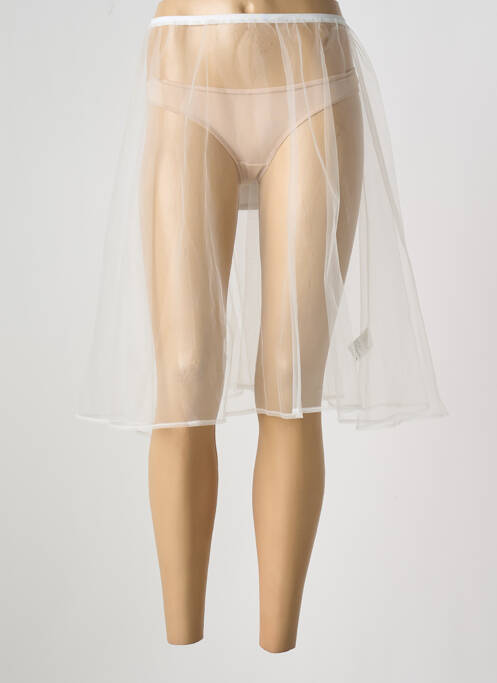 Jupon /Fond de robe blanc MYRINE pour femme