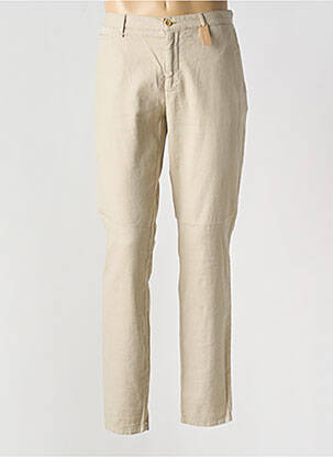 Pantalon chino stretch beige ALBERTO homme