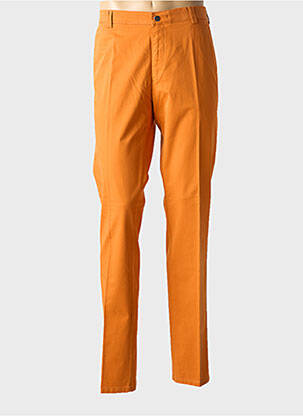 Pantalon chino stretch taille normale orange MEYER homme