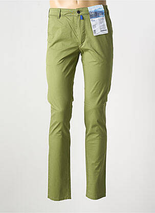 Pantalon chino stretch taille normale vert MEYER homme