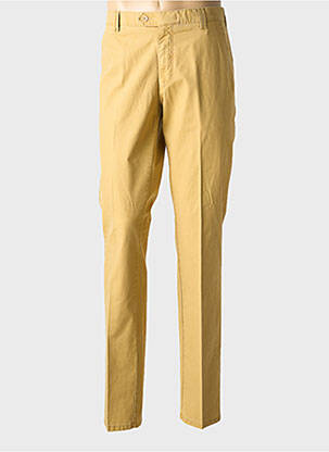 Pantalon chino stretch taille normale jaune MEYER homme