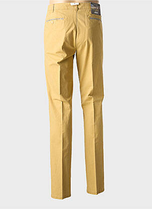 Pantalon chino stretch taille normale jaune MEYER homme