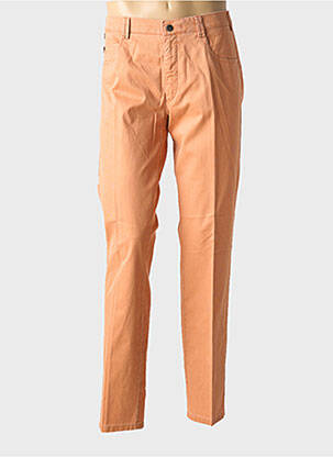 Pantalon droit stretch taille normale orange MEYER homme