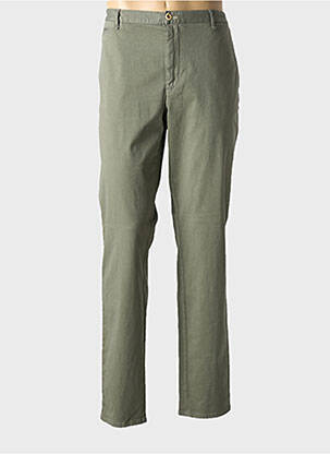 Pantalon chino stretch taille normale vert ALBERTO homme