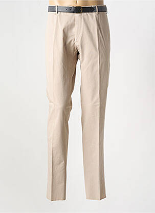 Pantalon slim stretch taille normale beige MONSIEUR HECTOR homme