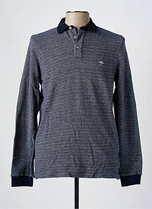Polo manches longues manches longues bleu FYNCH-HATTON homme