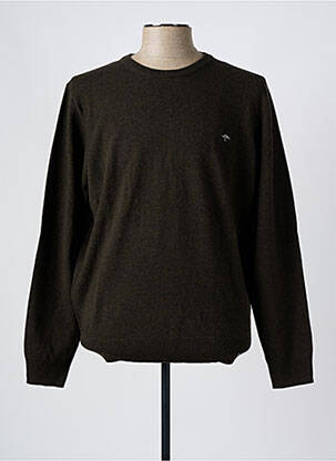 Pull col rond manches longues vert FYNCH-HATTON homme