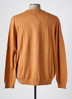 Pull col rond manches longues orange MISE AU GREEN homme