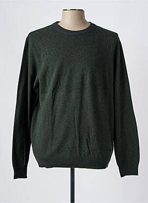 Pull col rond manches longues vert BUGATTI homme