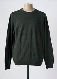 Pull col rond manches longues vert BUGATTI homme