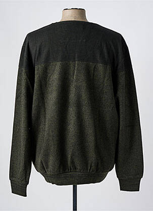 Pull col rond manches longues vert MONTE CARLO homme