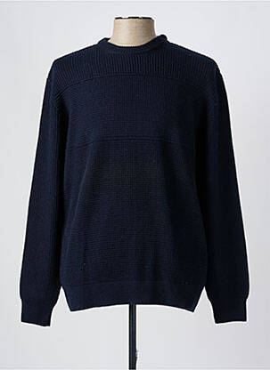 Pull col rond manches longues bleu MONTE CARLO homme