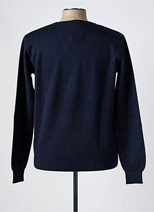 Pull col v manches longues bleu BERAC homme