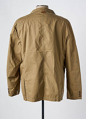 Veste casual fermeture boutonnée sur le devant marron REVER MILE homme