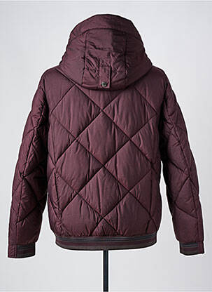 Doudoune poches a capuche violet S4 JACKETS homme