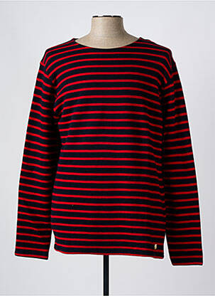 Pull rouge ARMOR LUX pour homme