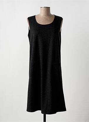 Robe mi-longue sans manche sans manche noir G!OZE femme