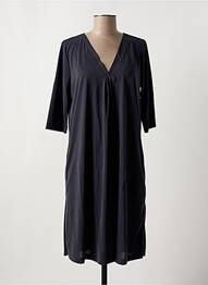 Robe mi-longue manches 3/4 manches 3/4 bleu CREAM femme