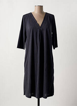 Robe mi-longue manches 3/4 manches 3/4 bleu CREAM femme