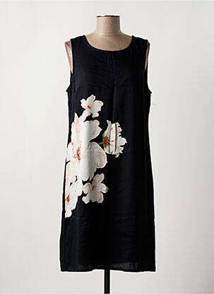 Robe mi-longue sans manche sans manche noir CREAM femme