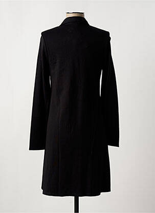 Robe mi-longue manches longues manches longues noir SURKANA femme