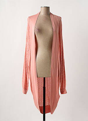 Gilet manches longues manches longues rose ZILCH femme