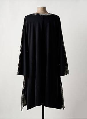 Gilet manches longues col rond noir G!OZE femme