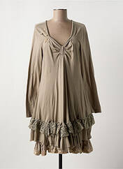 Robe mi-longue marron RHUM RAISIN pour femme seconde vue