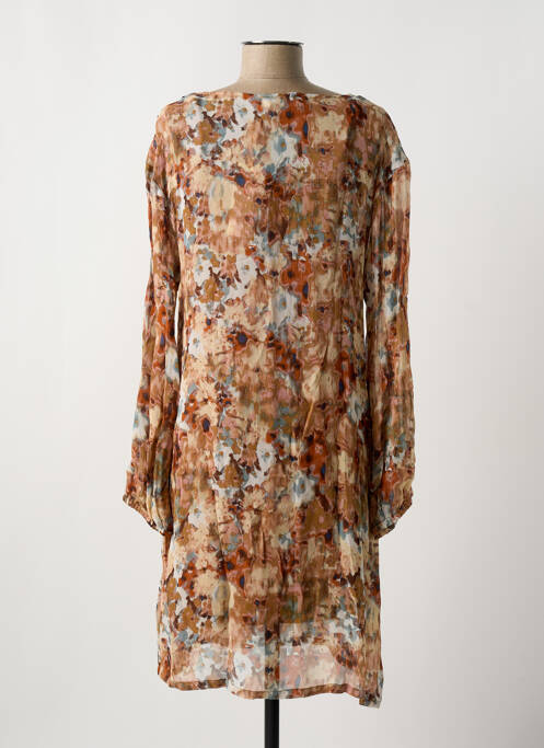 Robe mi-longue marron CREAM pour femme