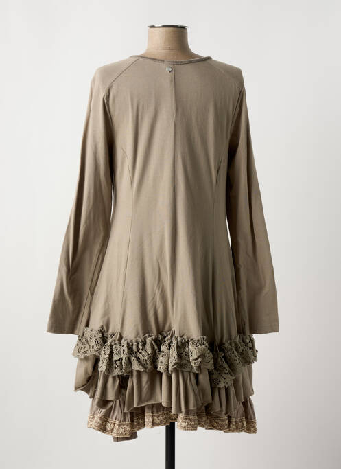 Robe mi-longue marron RHUM RAISIN pour femme