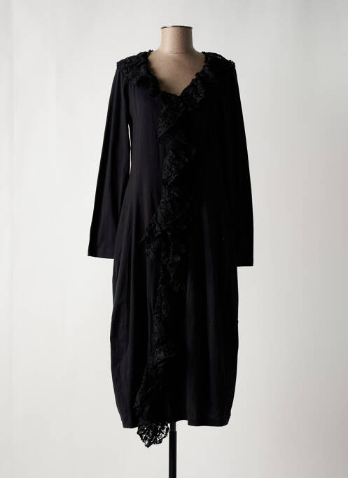 Robe mi-longue noir RHUM RAISIN pour femme