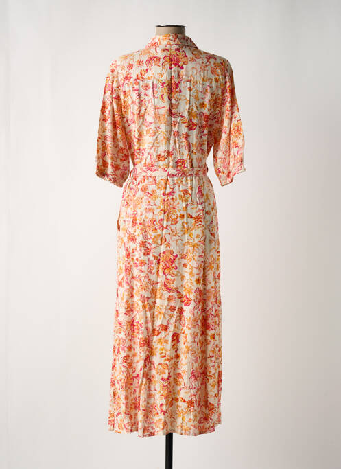 Robe mi-longue orange CREAM pour femme