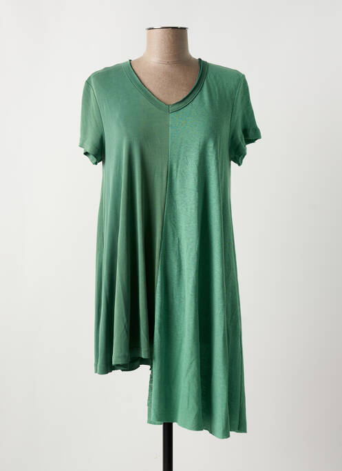 Tunique manches courtes vert OZAI N KU pour femme