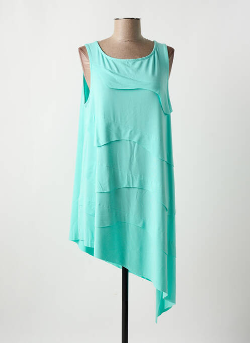 Tunique sans manche bleu OZAI N KU pour femme