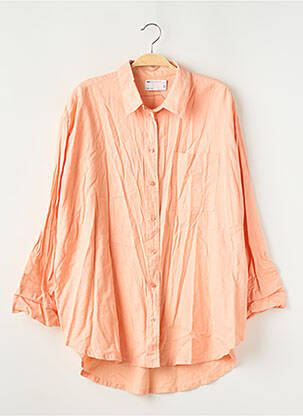 Chemisier coupe droite manches longues orange ASOS femme