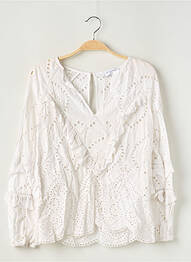 Blouse manches longues manches longues blanc OPULLENCE femme