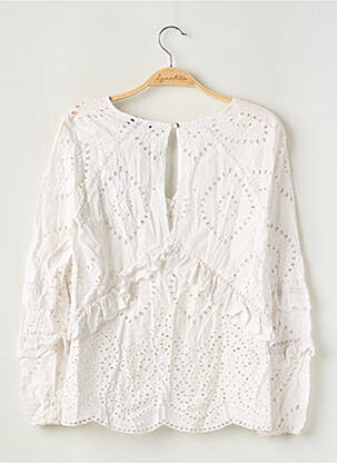 Blouse manches longues manches longues blanc OPULLENCE femme
