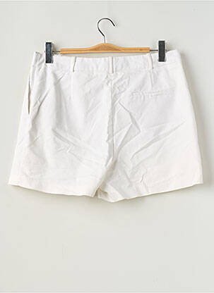 Short fermeture zippée sous rabat avec crochet taille normale blanc ZARA femme
