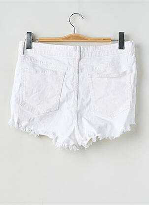 Short tissage denim taille normale blanc ZARA femme