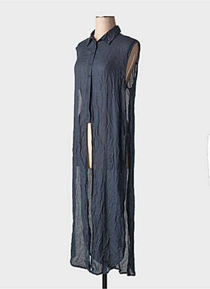 Tunique sans manche bleu SANS MARQUE pour femme