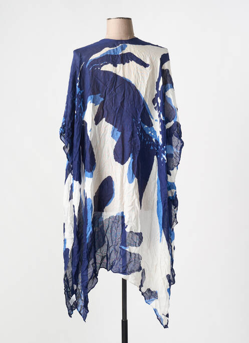 Veste casual coupe droite bleu MOSS ROSE femme