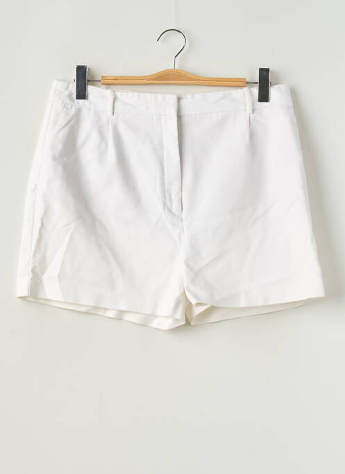 Short fermeture zippée sous rabat avec crochet taille normale blanc ZARA femme