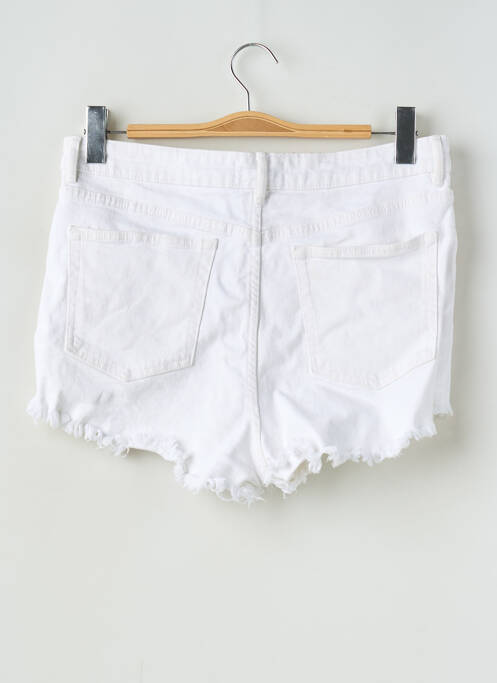 Short tissage denim taille normale blanc ZARA femme