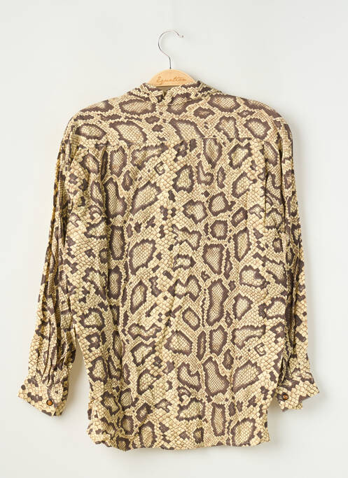 Chemisier coupe droite manches longues marron EQUIPMENT femme