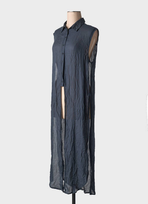 Tunique sans manche bleu SANS MARQUE pour femme